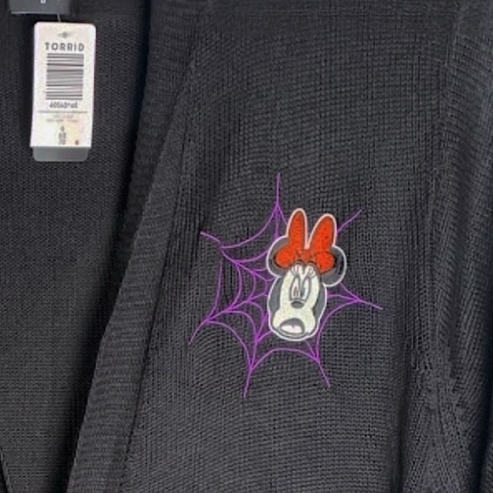 TORRID Halloween Disney Mickey & Minnie Cardigan w/Hood Sweater  NWT‎  Size 6X - Picture 6 of 11